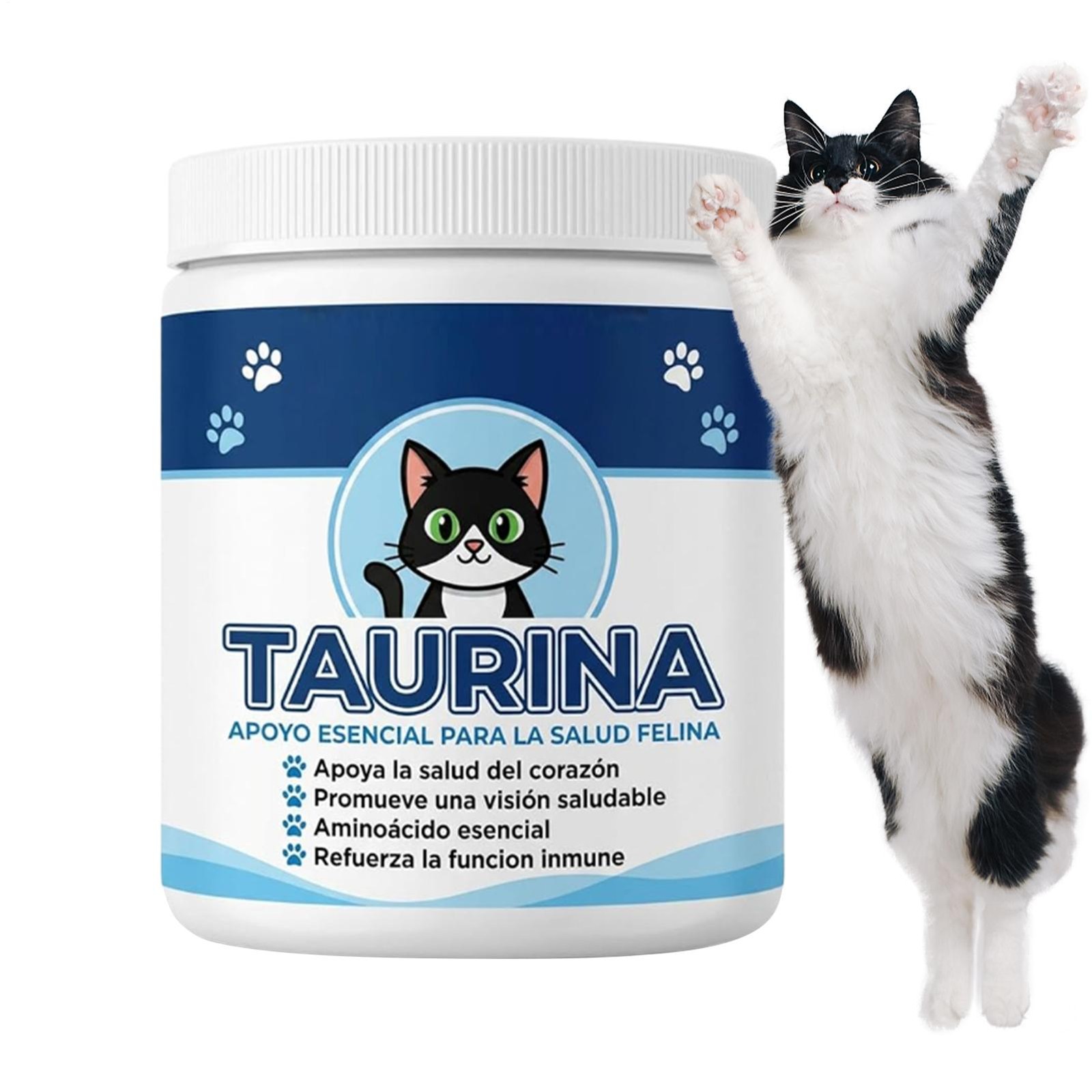 Taurine Supplement for Cats,Pawvita Taurine- 99.9% Pure Taurine Suppo
