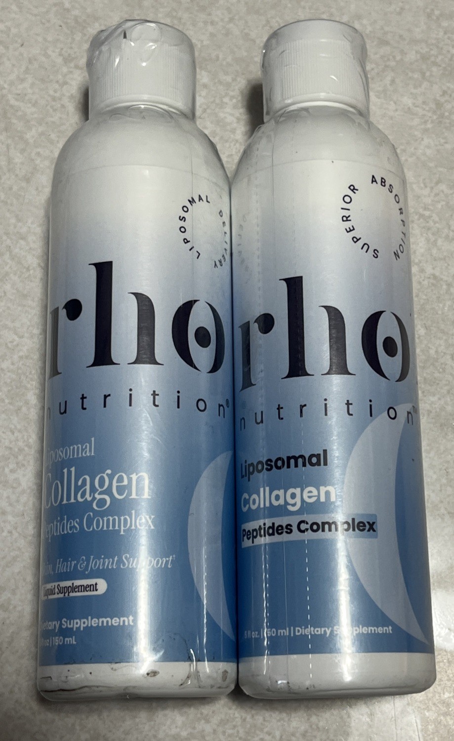 FOR 2 Rho Nutrition Liposomal Collagen Peptides 5 oz Superior Absorption