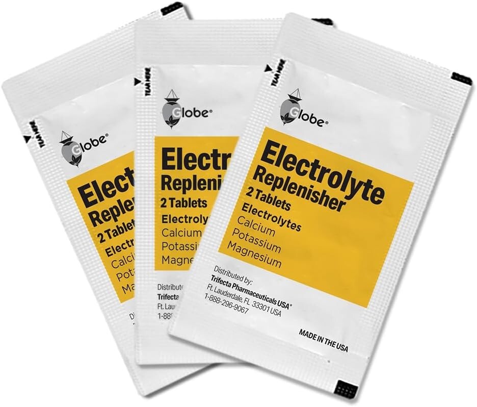 Electrolyte Replenisher Tablets (2 Tablets/Packet) 100 Tablets! Travel Size