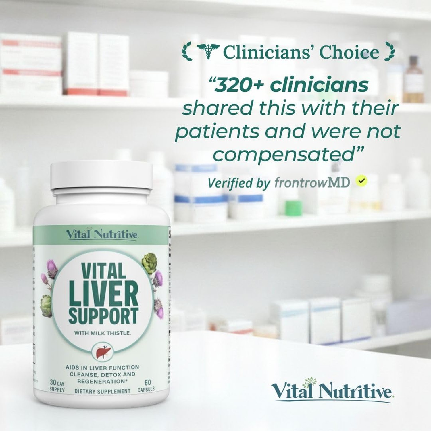 Vital Liver Support New Formula Liver Supplement and Liver Vitamin – 9-in-1 L…