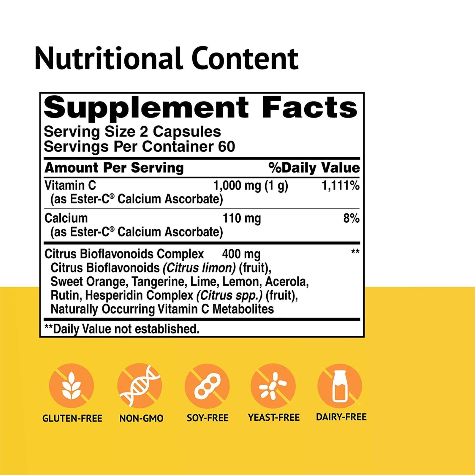 American Health Ester-C Citrus Bioflavonoids 500 mg 120 Caps
