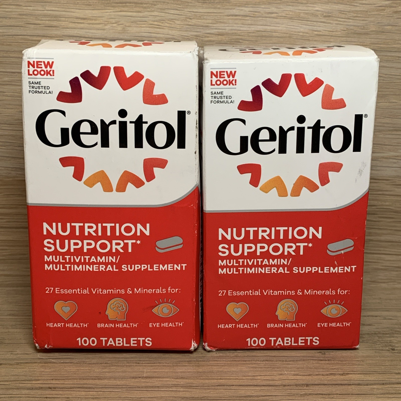 2 Pack – Geritol Vitamins Multivitamin & Mineral Supplement, 100 ct Tabs E: 8/28