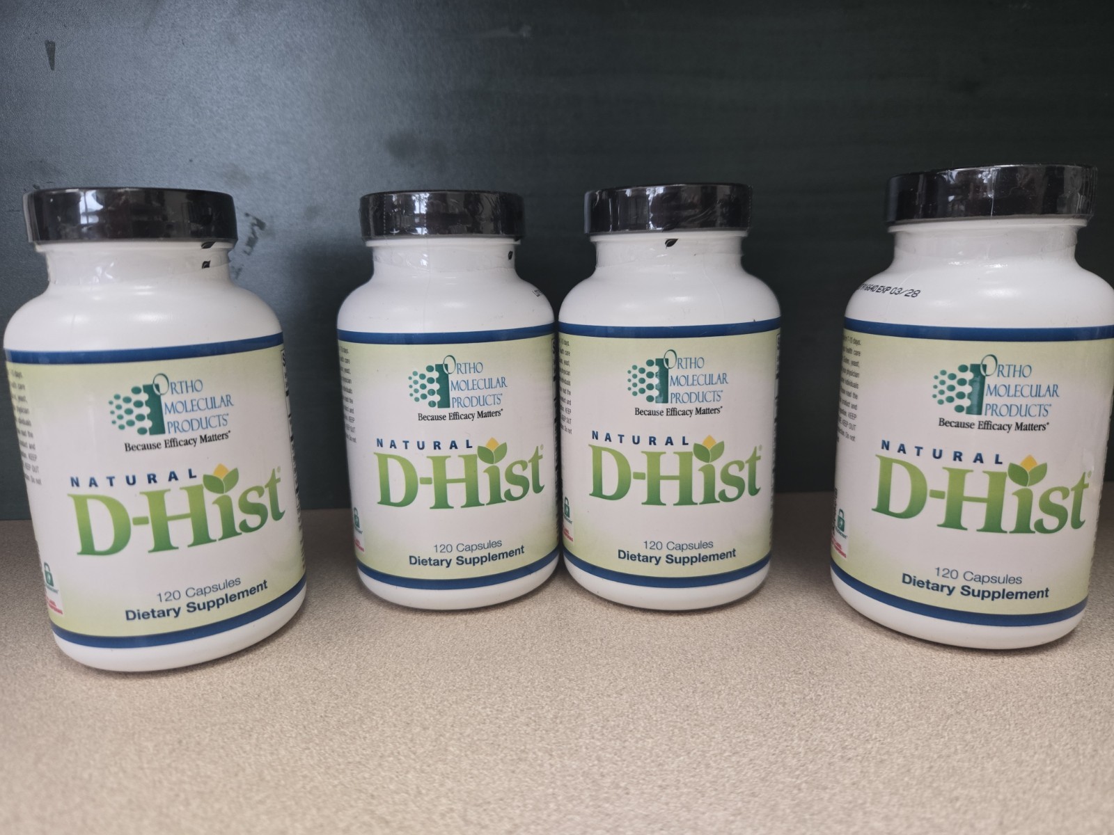 Ortho Molecular Products D-Hist. 120 Capsules. Fast Shipping!