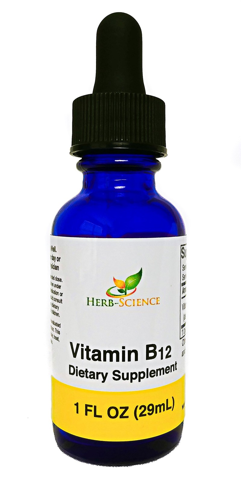 Herb-Science Liquid Vitamin B12 – Cold-Pressed High Absorption Vegan Alcohol-…