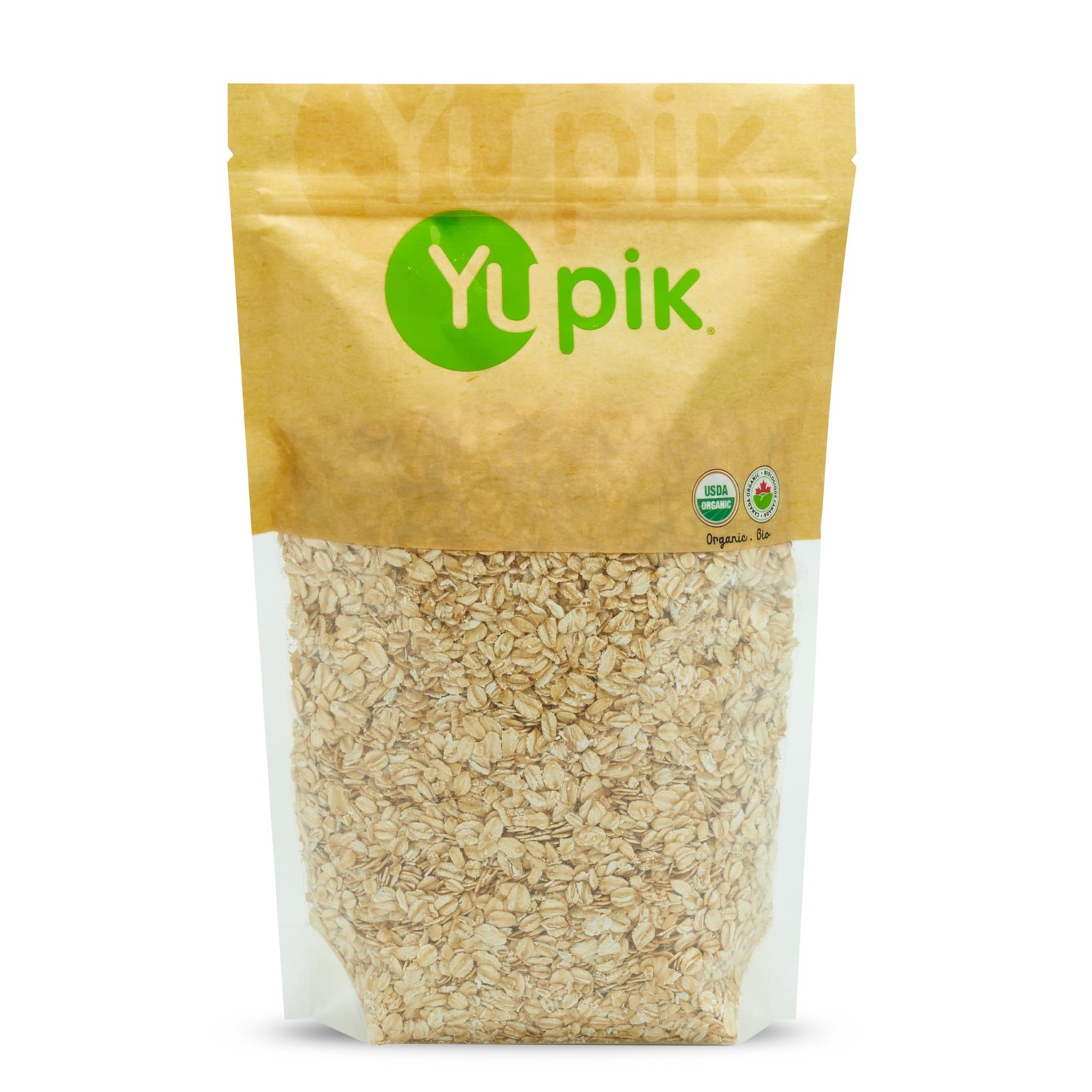 Yupik Organic Regular Rolled Oats, Gluten-Free, 2.2 lb lb. (Pack of 1)