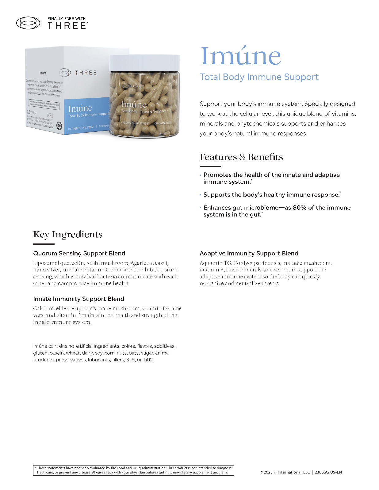 Imúne Total Body Immune Support Proactive Wellness Supplement