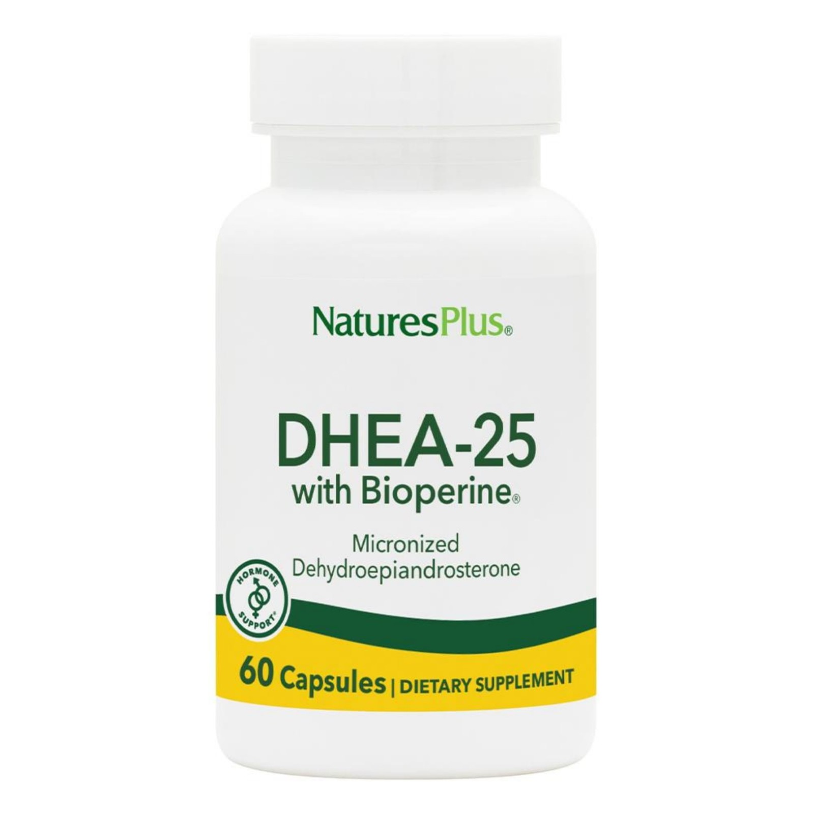 Naturesplus Dhea-25 Bioperine – 60 Capsules – Gluten – 60 Servings