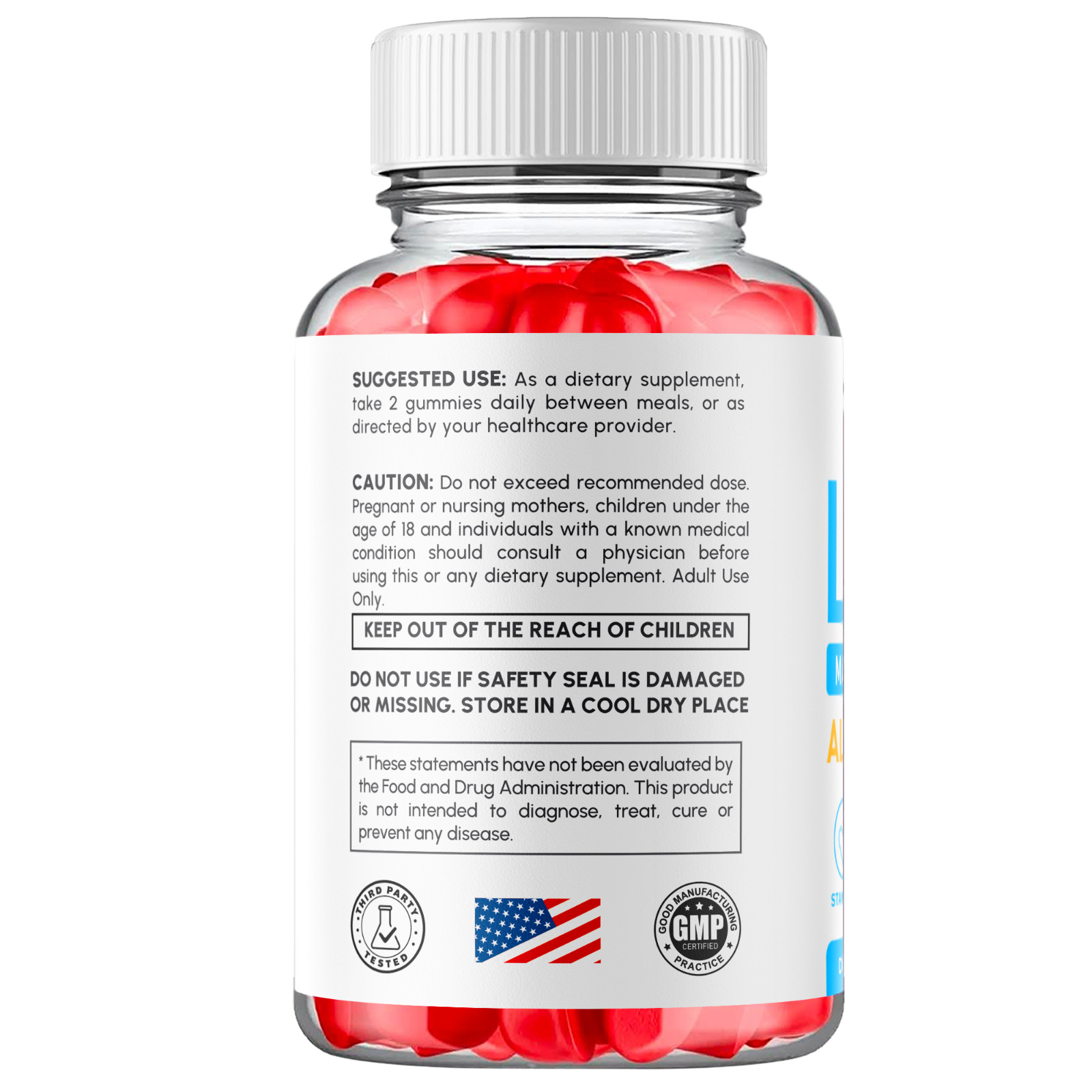 (2 Pack) Libicade Gummys Advanced Male Support Formula Vitamin 120 Gummies