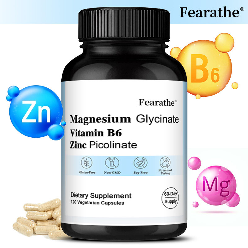 Zinc Picolinate + Magnesium Glycinate + Vitamin B6 | Immune System Support Caps
