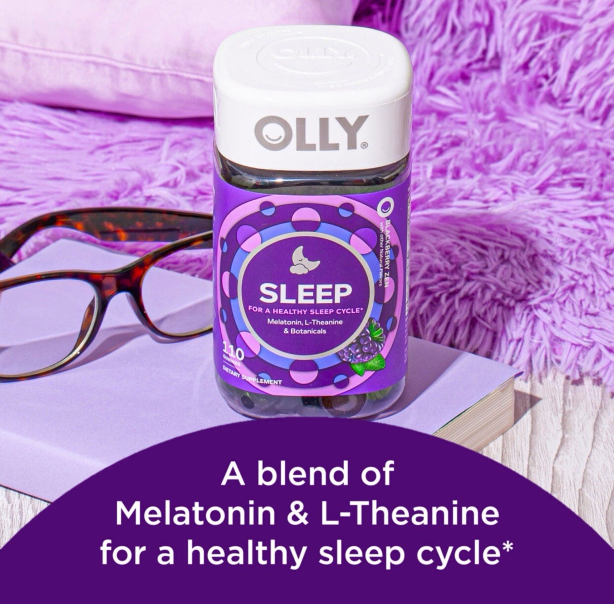 Olly Restful Sleep (110 Gummies) For A Healthy Sleep Cycle~Expires 09/2024+