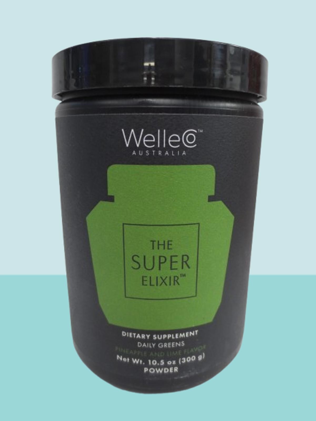 WELLOCO AUSTRALIA THE SUPER ELIXIR DAILY GREENS PINEAPPLE & LIME FLAVOR EXP:2027