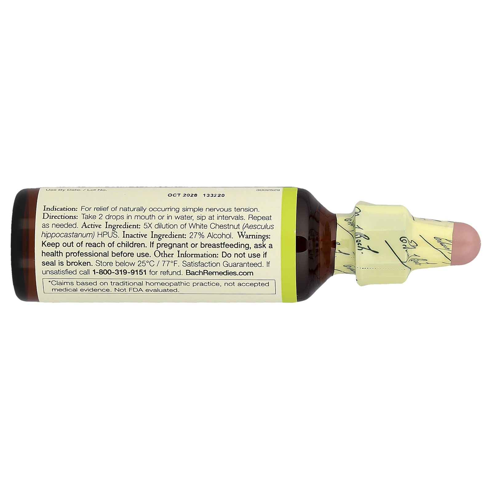 Original Flower Remedies, White Chestnut, 0.7 fl oz (20 ml)