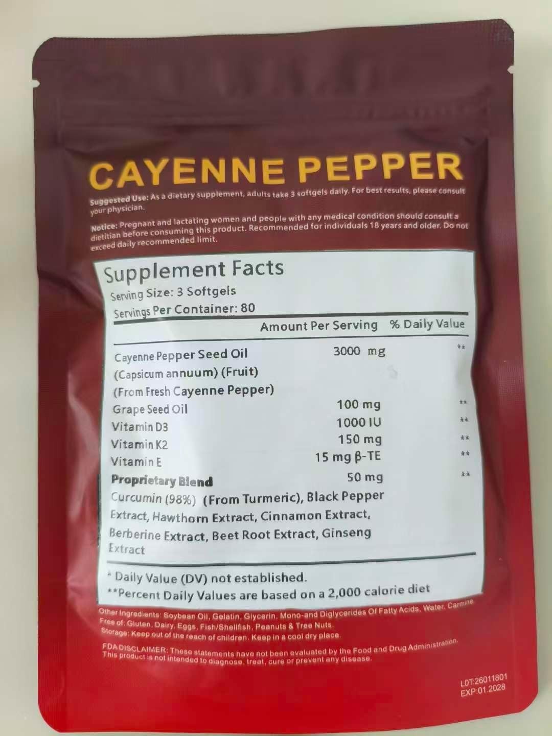 Share Cayenne 3000mg Vitamin K2 & D3, Turmeric, Beetroot & Hawthorn 240Caps