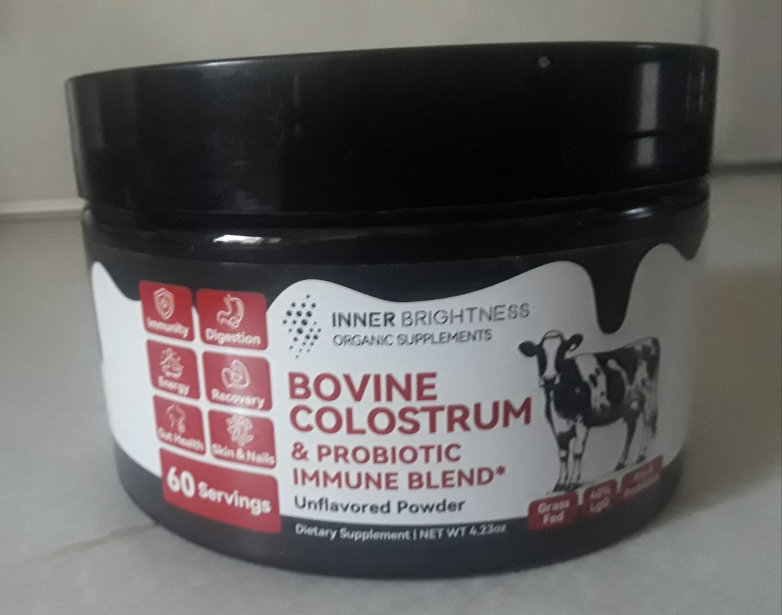 Inner Brightness Organic Supplement Bovine Colostrum Powder. New. Free shipping