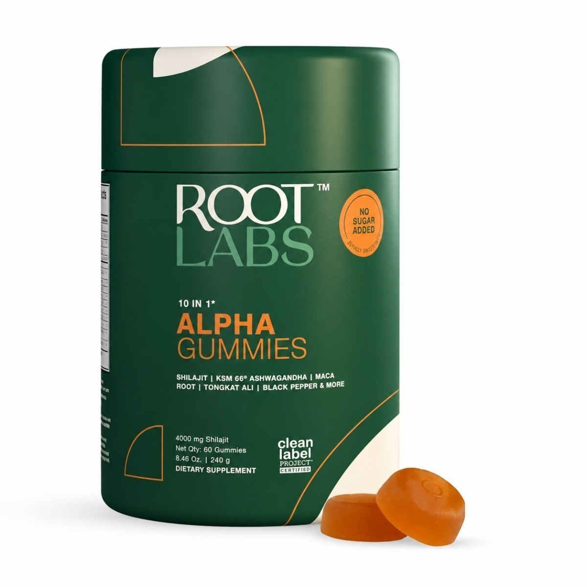 Root Labs Alpha Gummies – 4000mg Shilajit, 10-in-1 Formula, 60ct