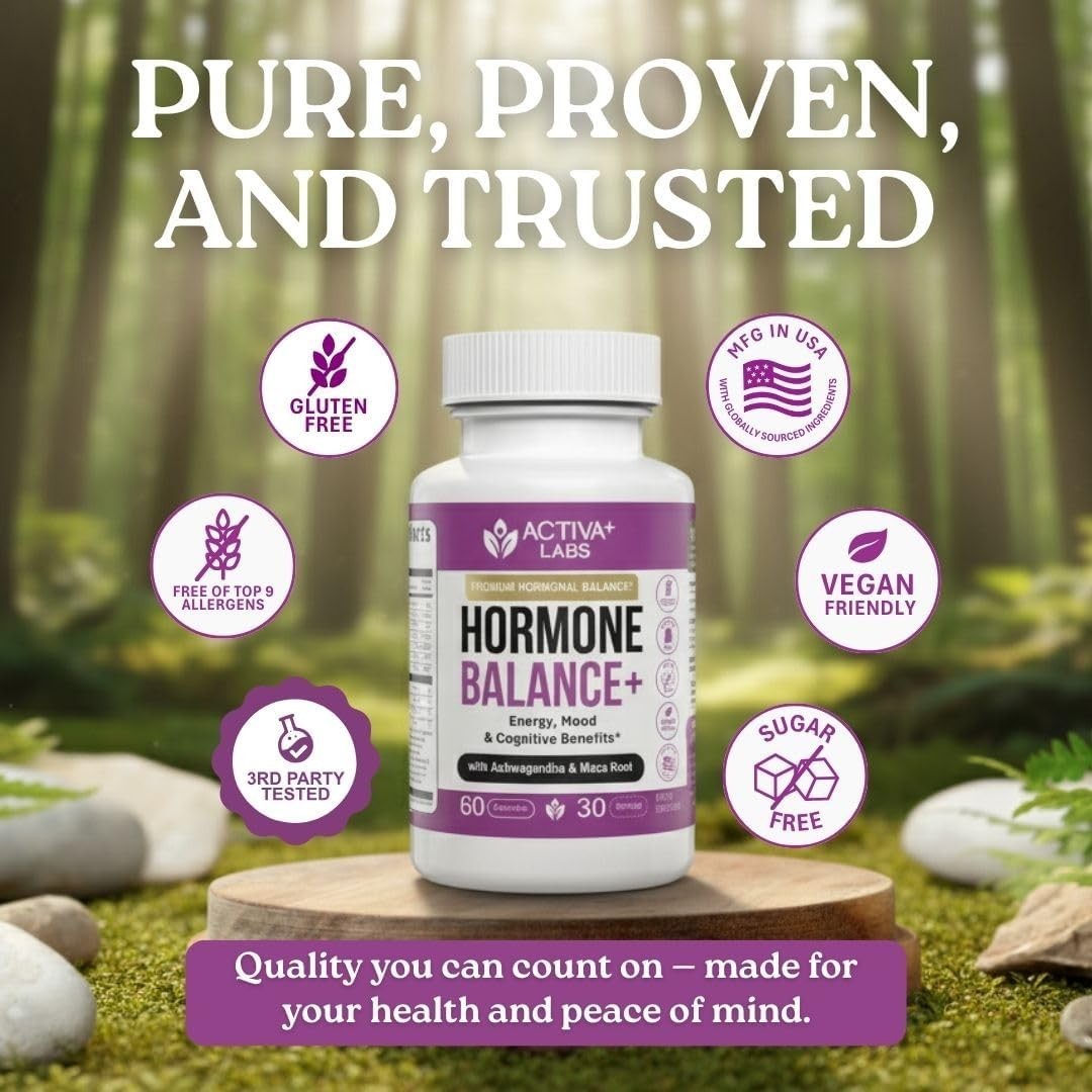 Activa Labs+ Hormone Balance for Women’s Energy, Mood, Libido and Focus – 60ct.