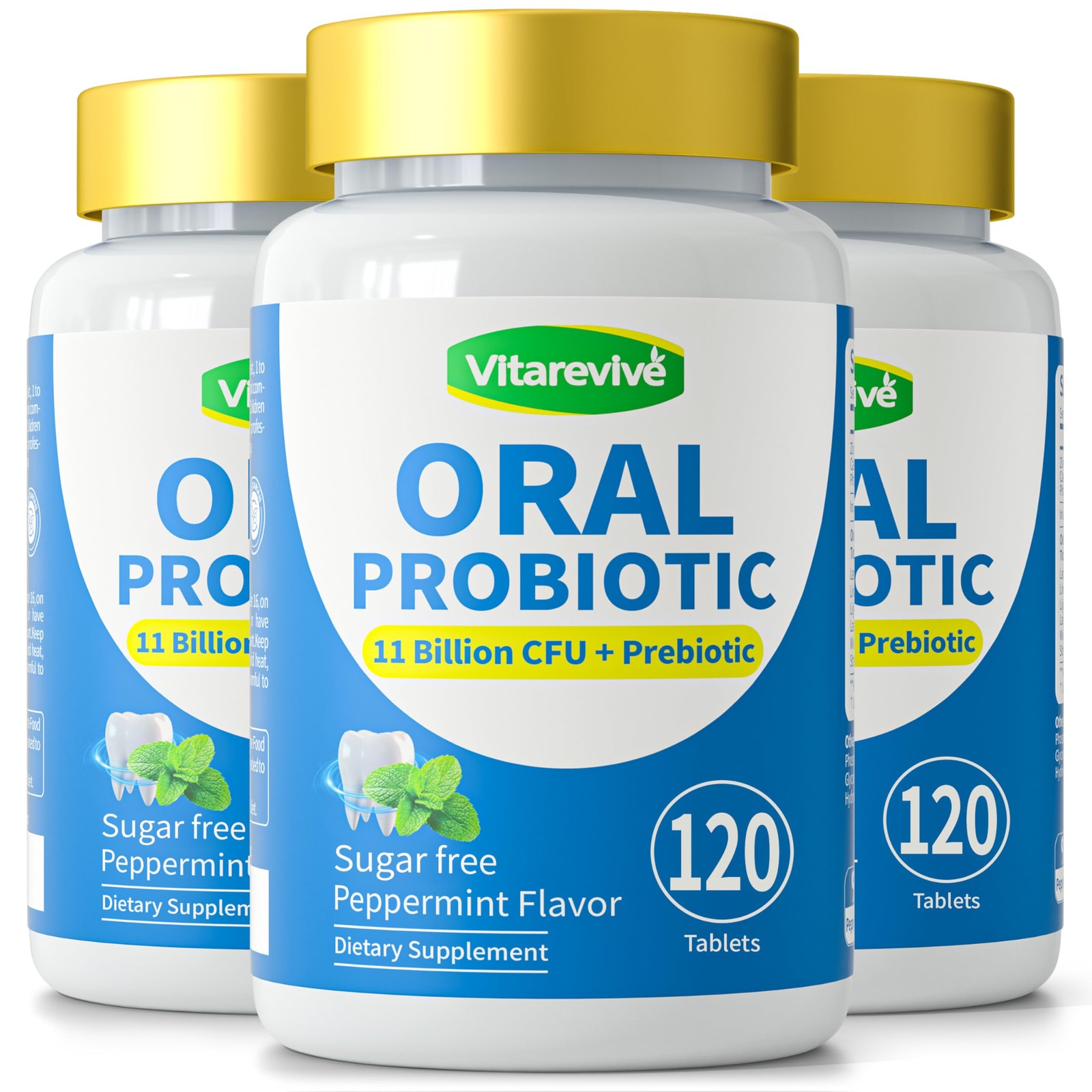 Vitarevive Oral Probiotics Prebiotic for Women & Men, Gum Restore & Dry Mouth…