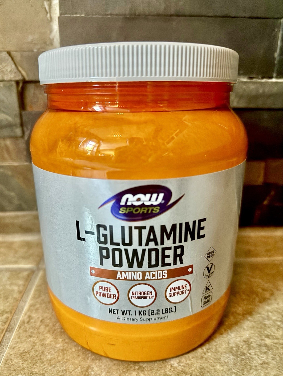 L-Glutamine Powder 2.2lbs. Now Foods Amino Acids Exp. 11/28 New FAST SHIPPING