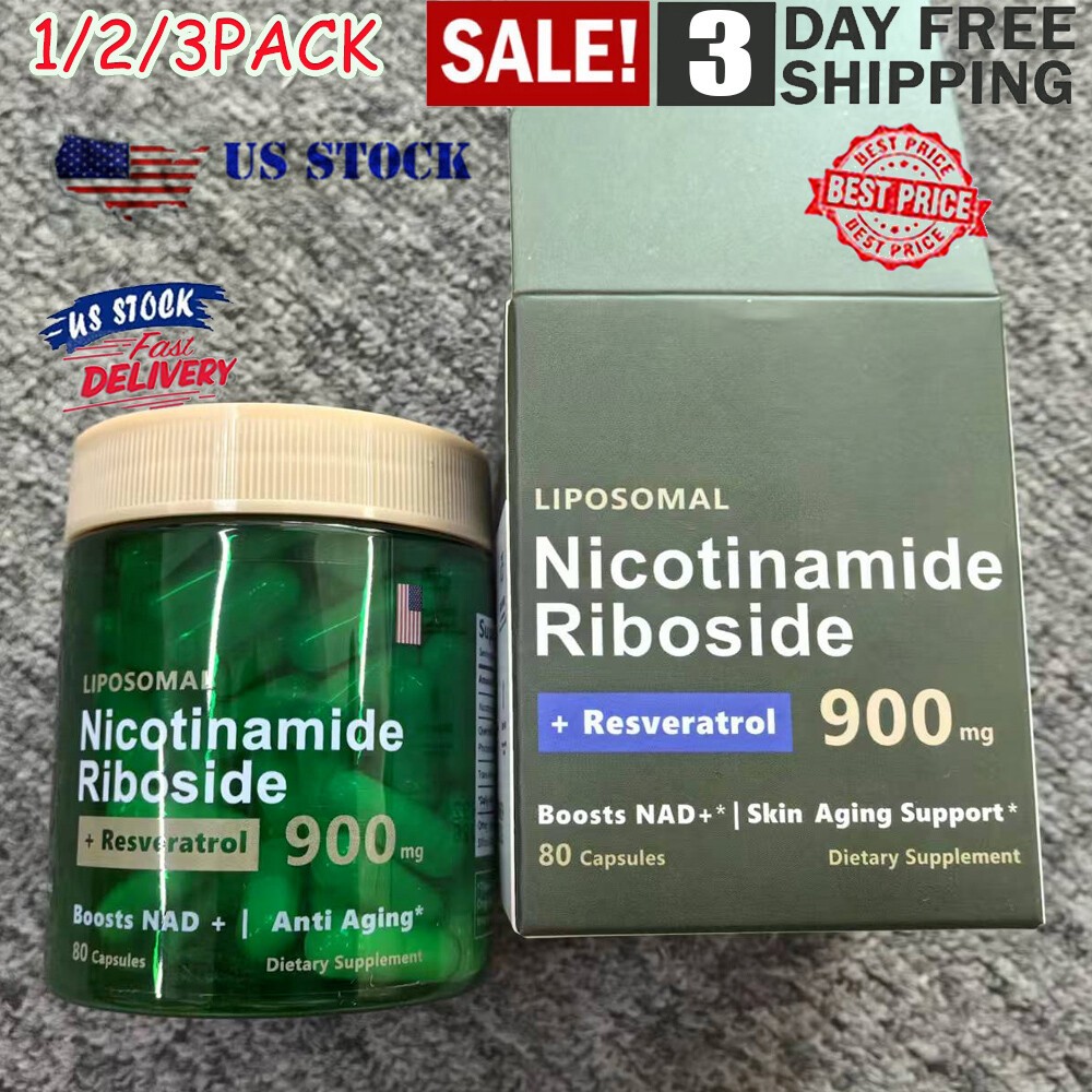 NAD Plus Supplement Anti Aging Energy Support Nicotinamide Riboside Resveratrol
