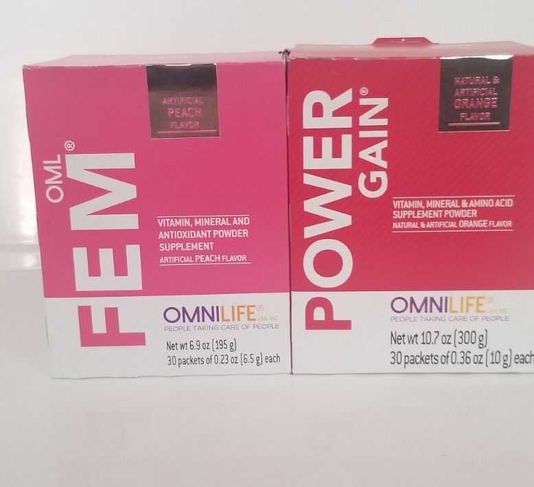 Power gain/Fem Plus sistema Hormonal Antioxidantes,Vitamina Mujeres. Pack Of 2