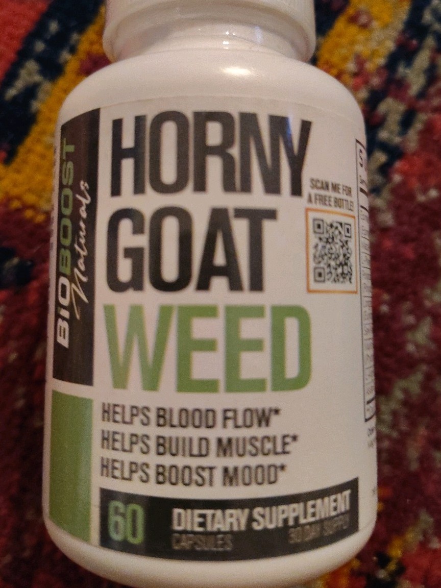 Horny Goat Weed Bio Boost Naturals Exp 10/2028 60 Capsules