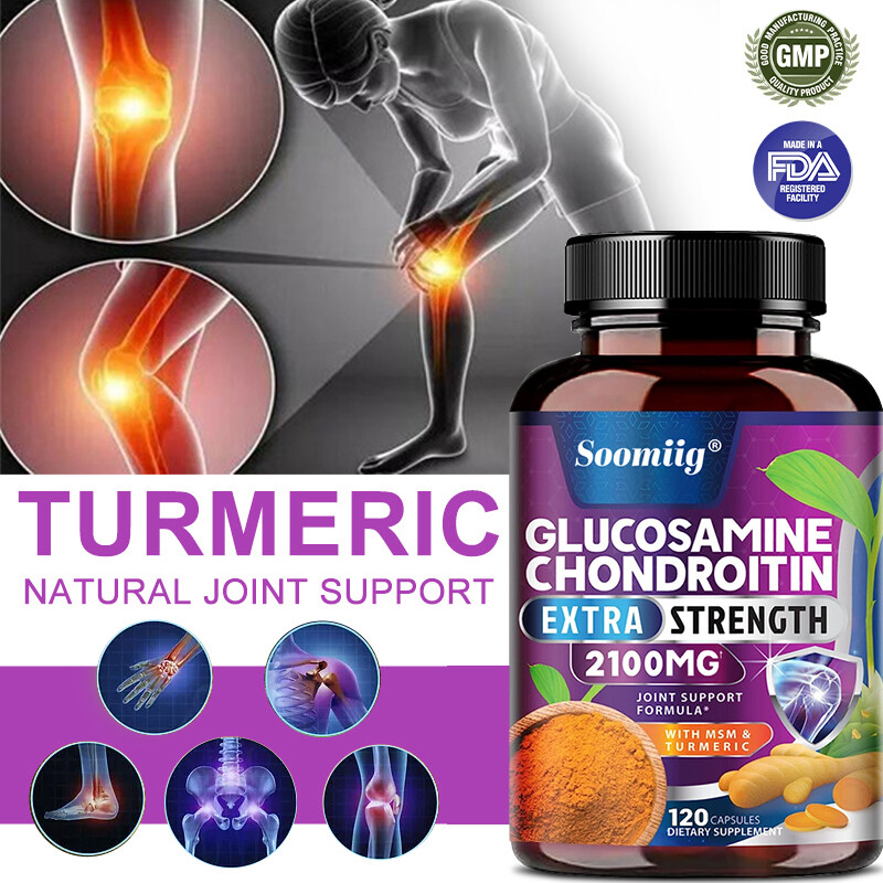 Glucosamine Chondroitin Turmeric & MSM – Bones, Joint Support Capsules