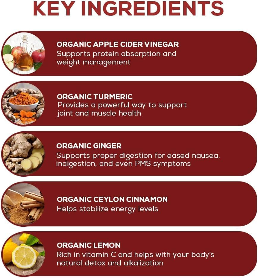 Apple Cider Vinegar Complex with Superfoods – Turmeric, Ginger, Ceylon Cinnam…