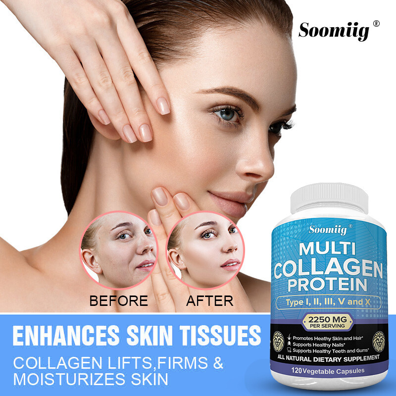 Multi Collagen Protein,120 Capsules ,healthy Skin,Hair & Nails