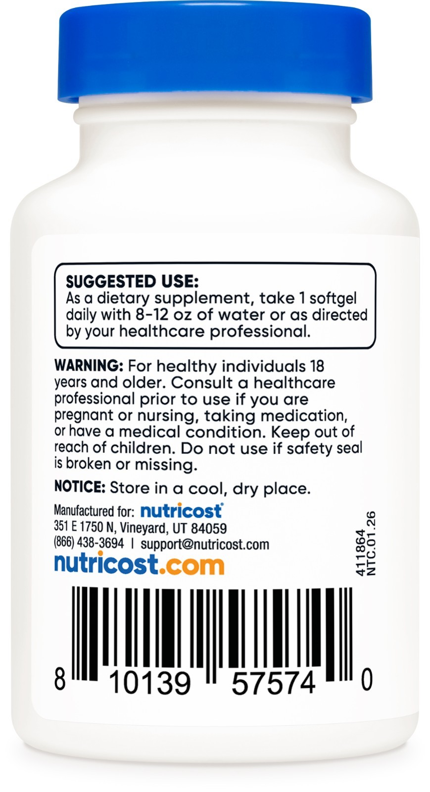 Nutricost Vitamin K2 MK-7 Softgels 100mcg, 120 Softgels – GMO-Free