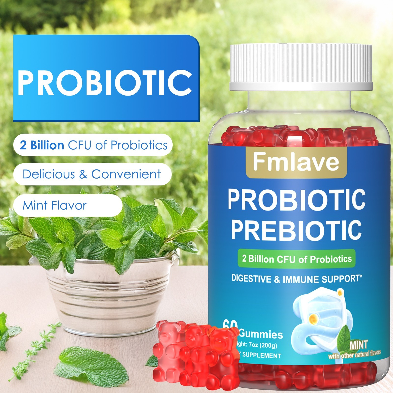 2x Digestive Advantage Probiotic Gummies 120 Count Exp 03/2027 Immune Gut Health