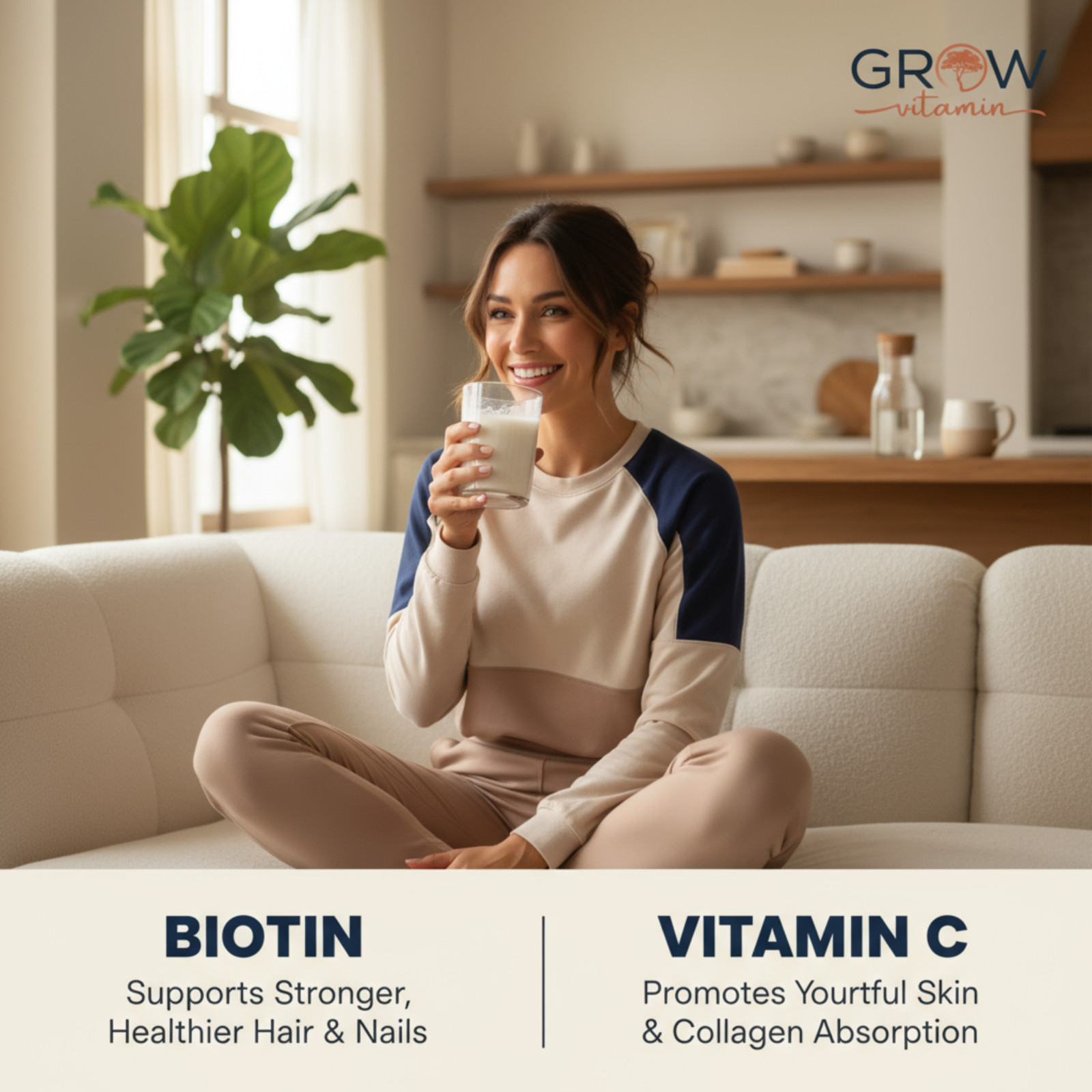Collagen Peptides W/ Biotin – Hair, Skin, Nail, and Joint Support- 41 Servings
