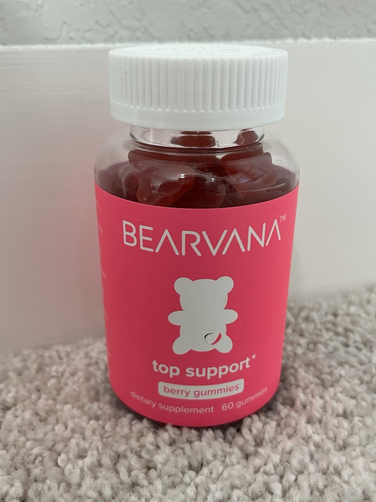 Sealed Brand New Unused Bearvana Top Support Berry Gummies 60 ct