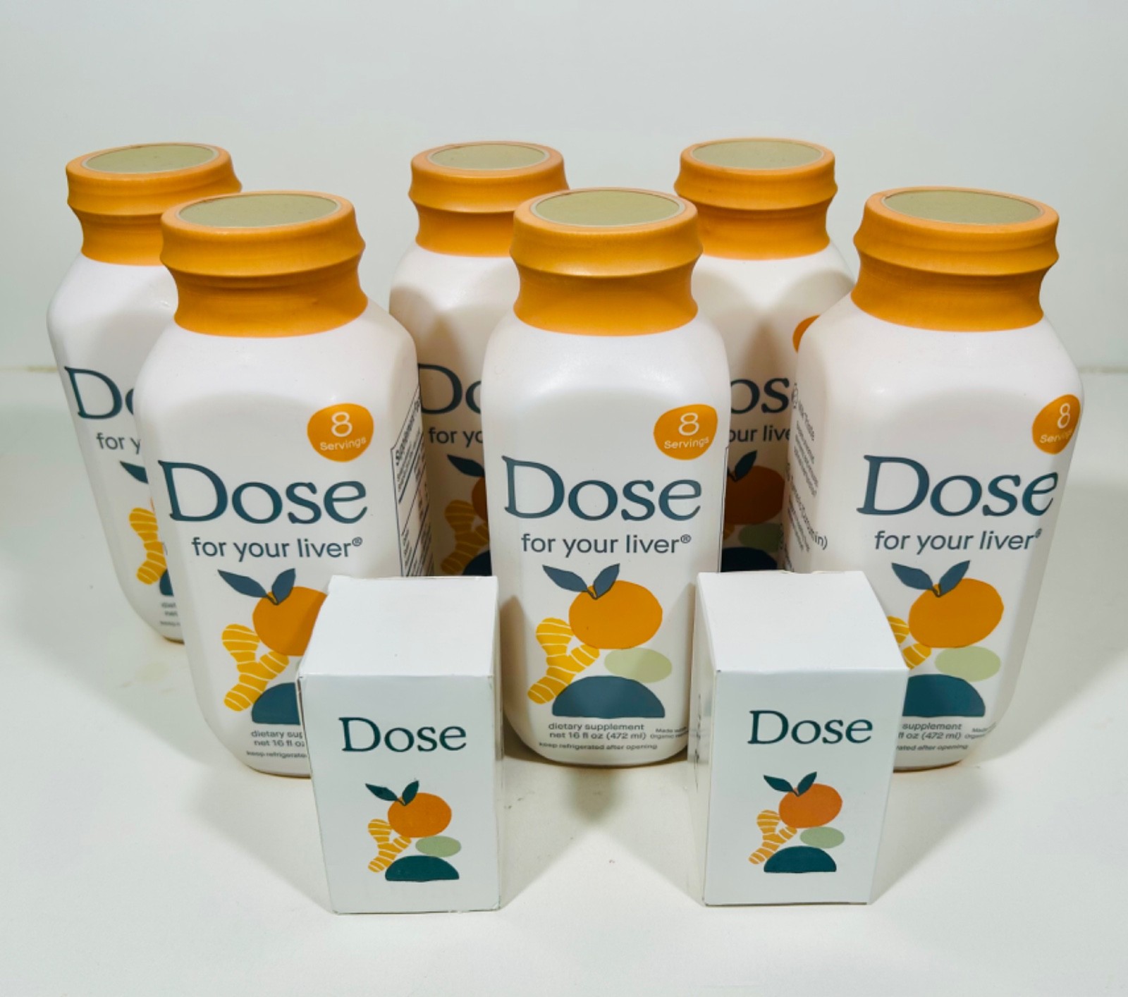 DOSE For Your Liver, Cleanse, Detox & Repair, 6 X 16 oz + 2 X Measured Cup, 2028