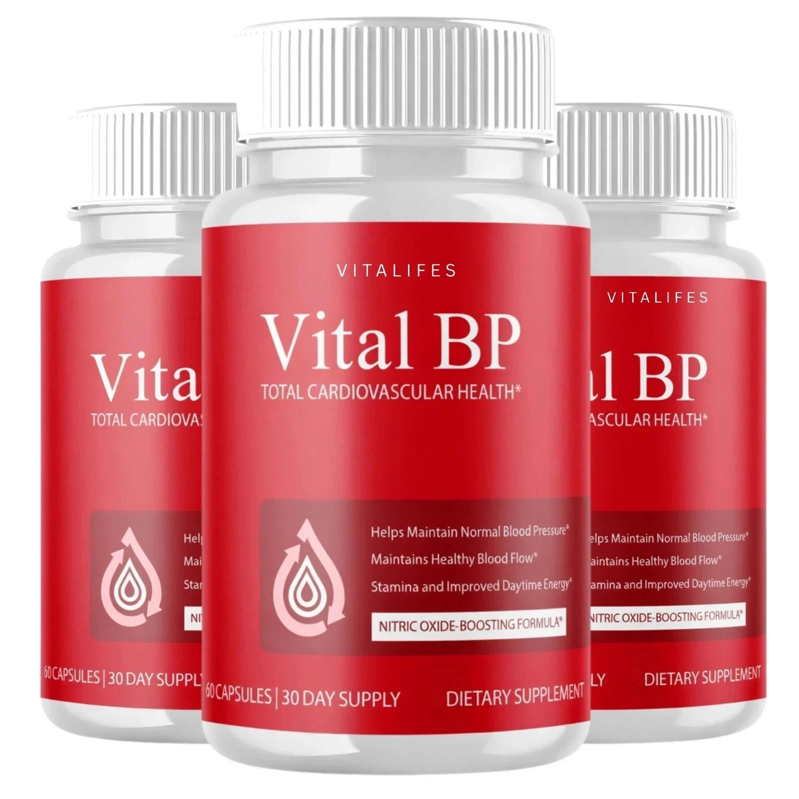 (3 Pack) Vital BP Advanced Blood Support Vitamin Formula VitalBP (60 Capsules)