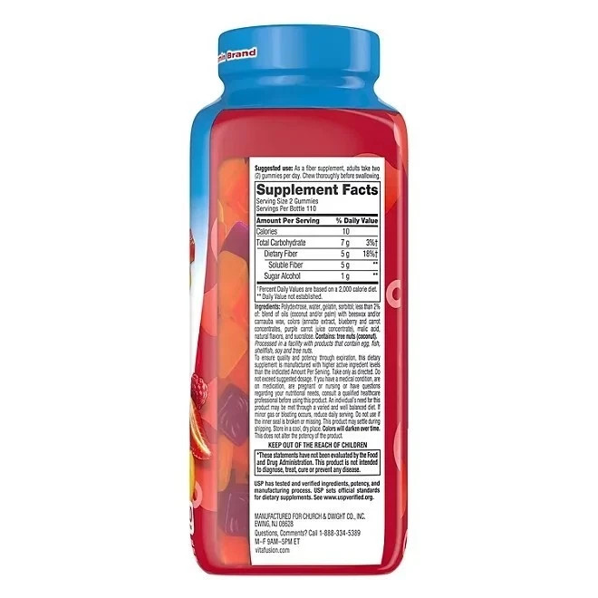2 PACK – Vitafusion Fiber Well Gummies (220 ct.) {Total 440 Gummies}FREE SHIP