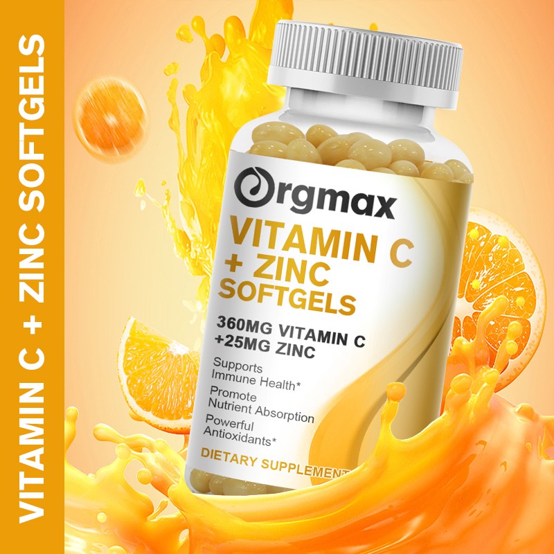 Vitamin C & Zinc Vegetarian 120 Capsules Immune System Support & Booster