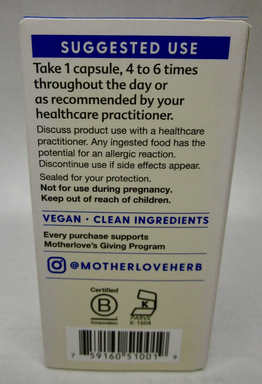 Motherlove Breastfeeding More Milk Plus, 60 Capsules Ex 7/26 FAST FREE SHIPPING