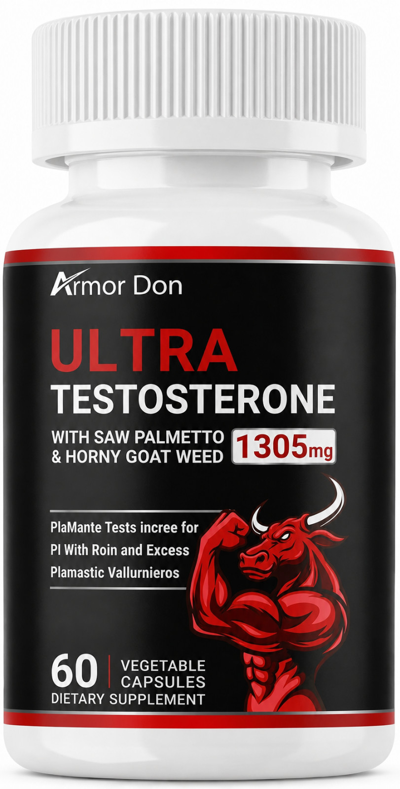 Testosterone Support Supplement for Men’s – Energy & Vitality Formula, 60 Ct