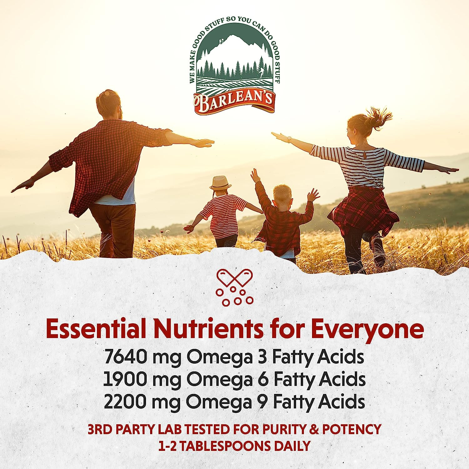 Barlean’S Organic Flaxseed Oil Liquid, Cold Press Flax Seeds, 32 Oz