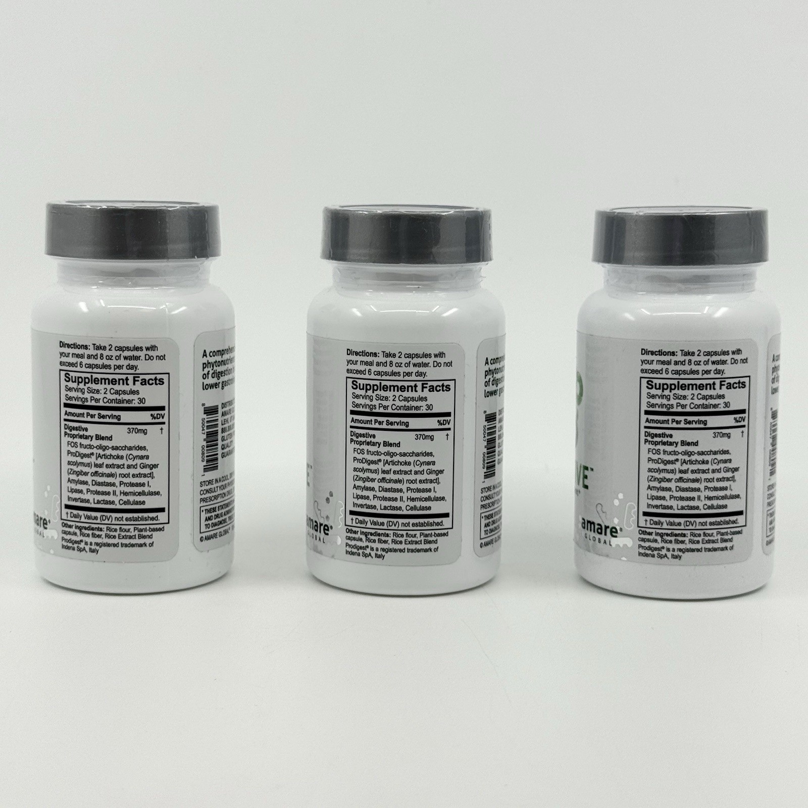 Amare Global Digestive 3 PACK Complete GI Support NEW SEALED Expires 09/26