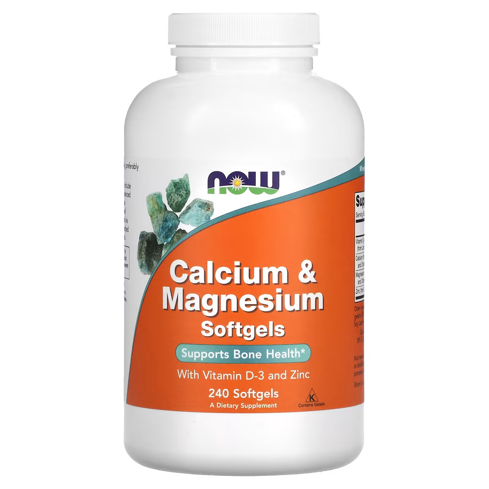 2 X NOW Foods, Calcium & Magnesium, 240 Softgels