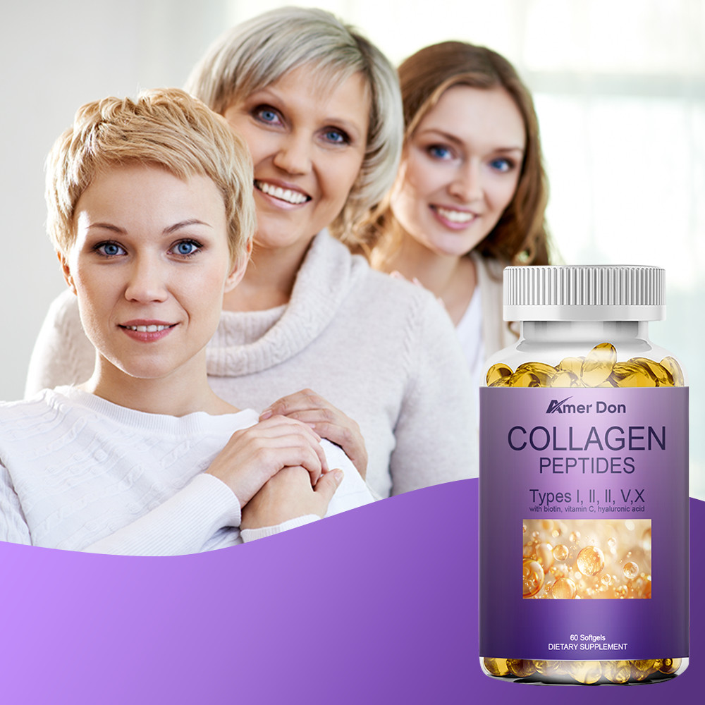 Premium Collagen Peptides Biotin Hydrolyzed Anti-Aging (Types I,II,III,V,X)
