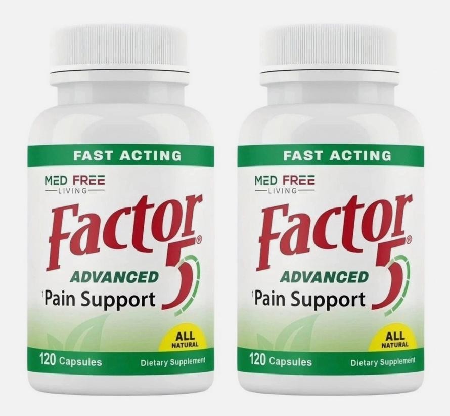 Premium Muscle Med Free Living Factor 5 Organic Joint & 1-5pack Support Complex