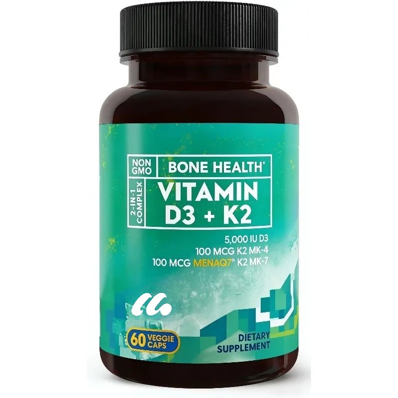 Vitamin D3 K2 Capsules (5000IU and 200mcg) – Dental Immune Health Support