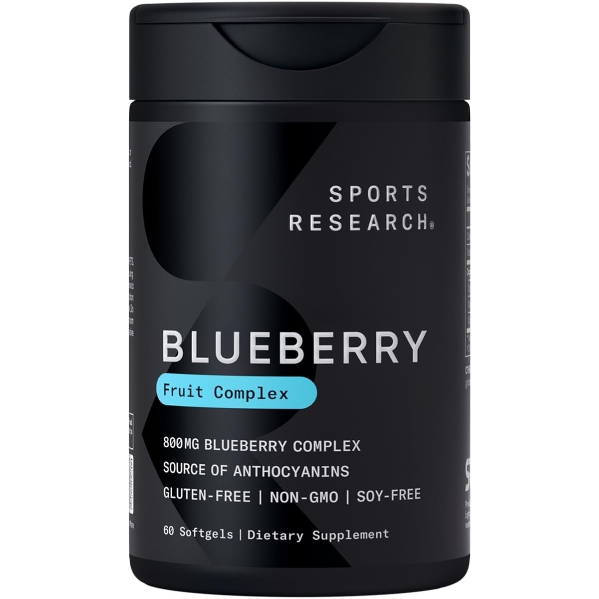 Organic Blueberry Fruit Complex 800mg Softgels – Non-GMO, Gluten Free, 60 Servin