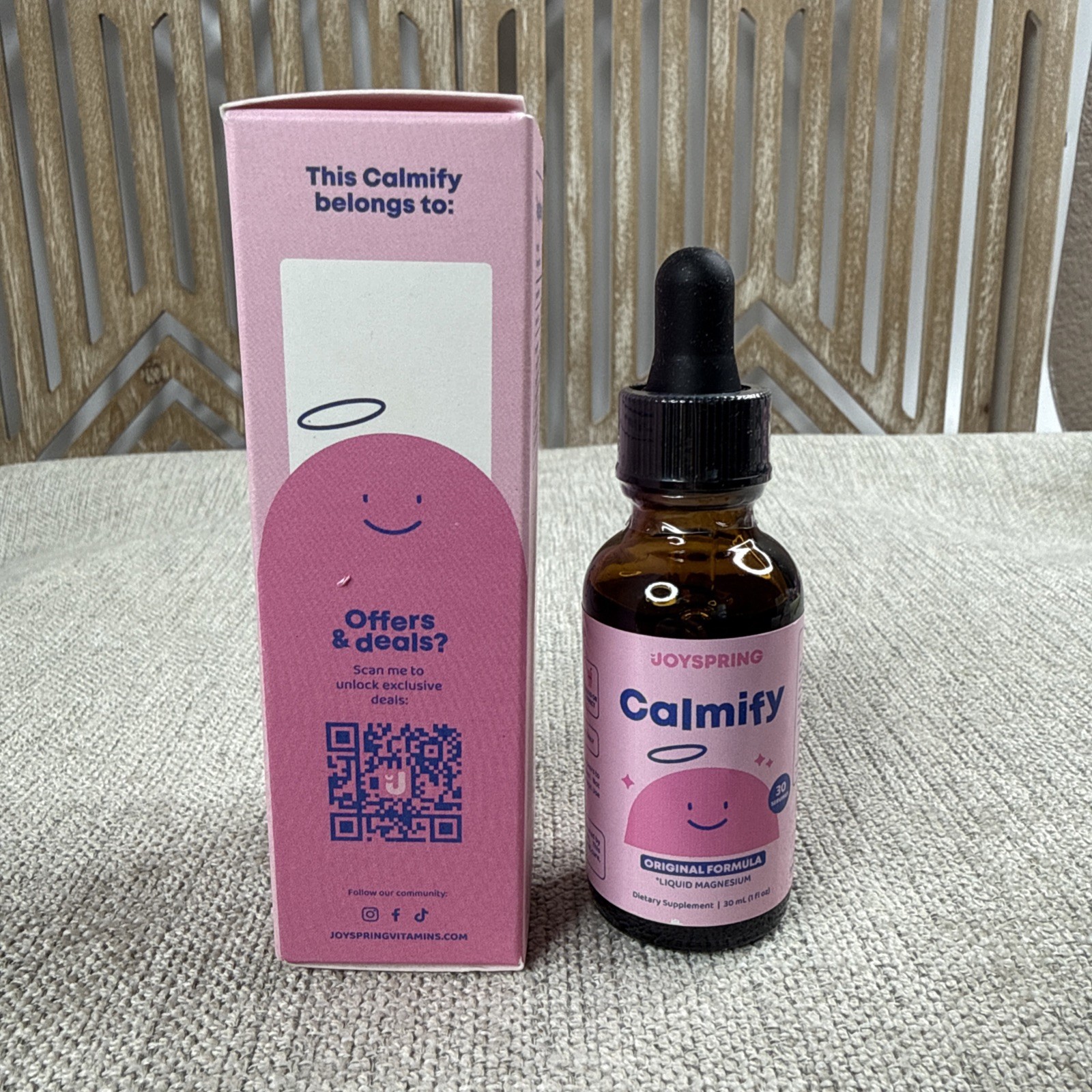 Calmify from Joyspring Liquid Magnesium Drops, 1 fl oz (30 ml) New in Box