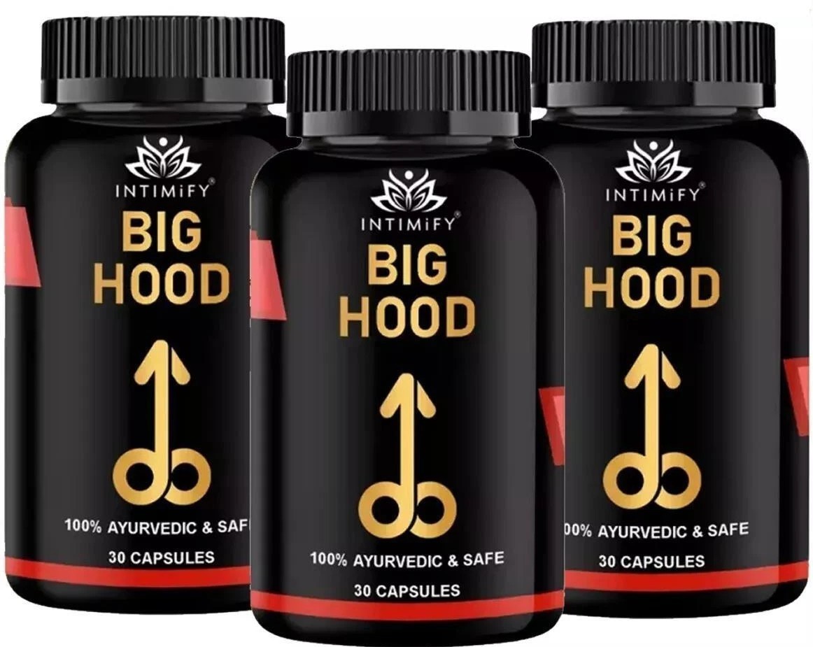 Natural Ayurvedic Big Hood capsule for long penis size For Men 30 Caps | Pack 3