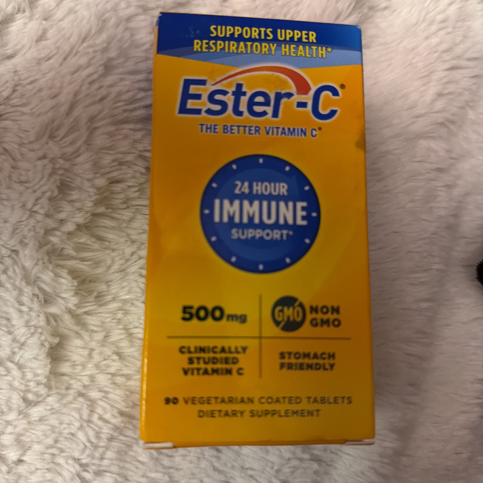 500 mg 24 Hour Vitamin C 90 Tablets for Immune Support, Vitamin C Exp 05/2028