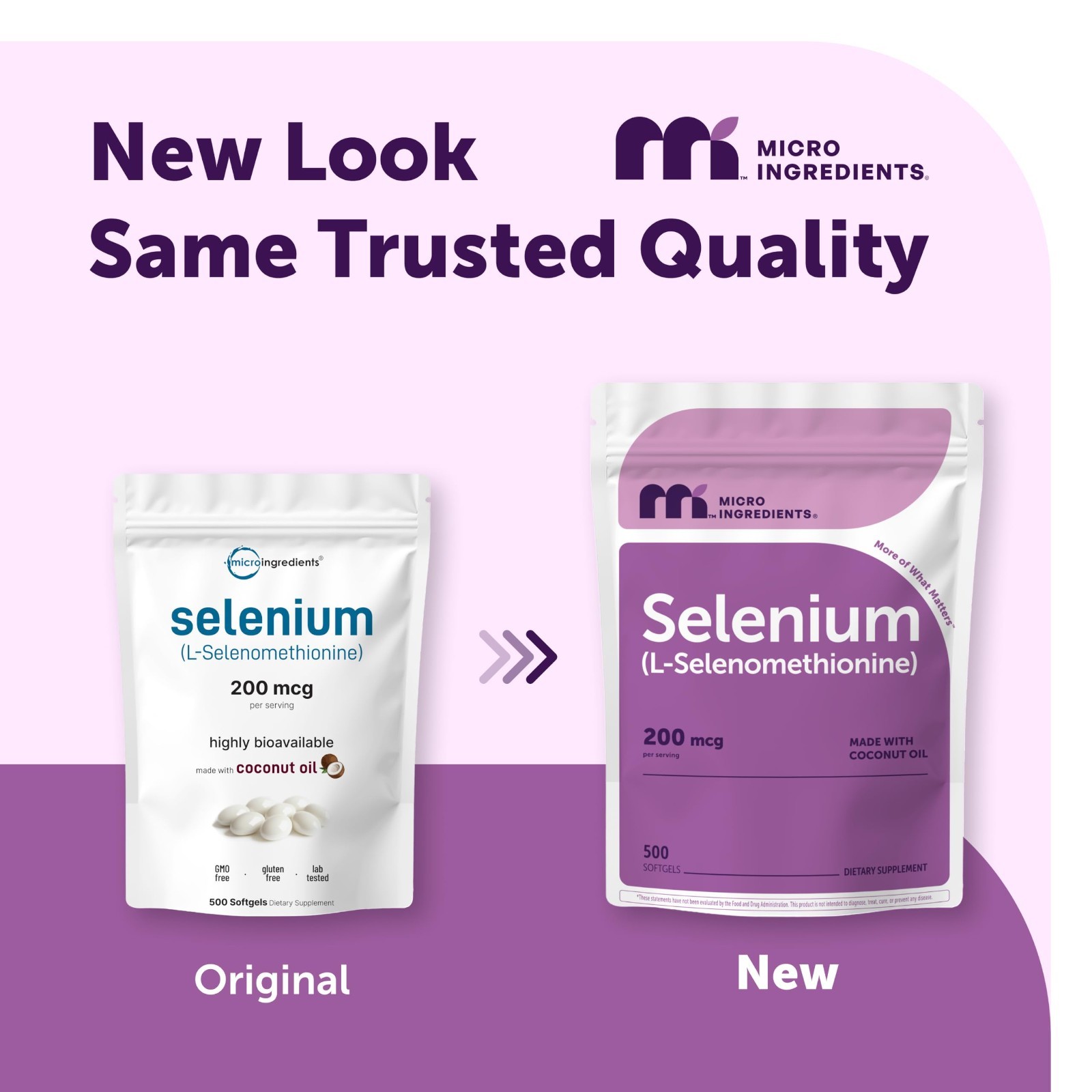 Selenium Supplements 200mcg – 500 Softgels, Non-GMO, Gluten Free, L-Selenomethio