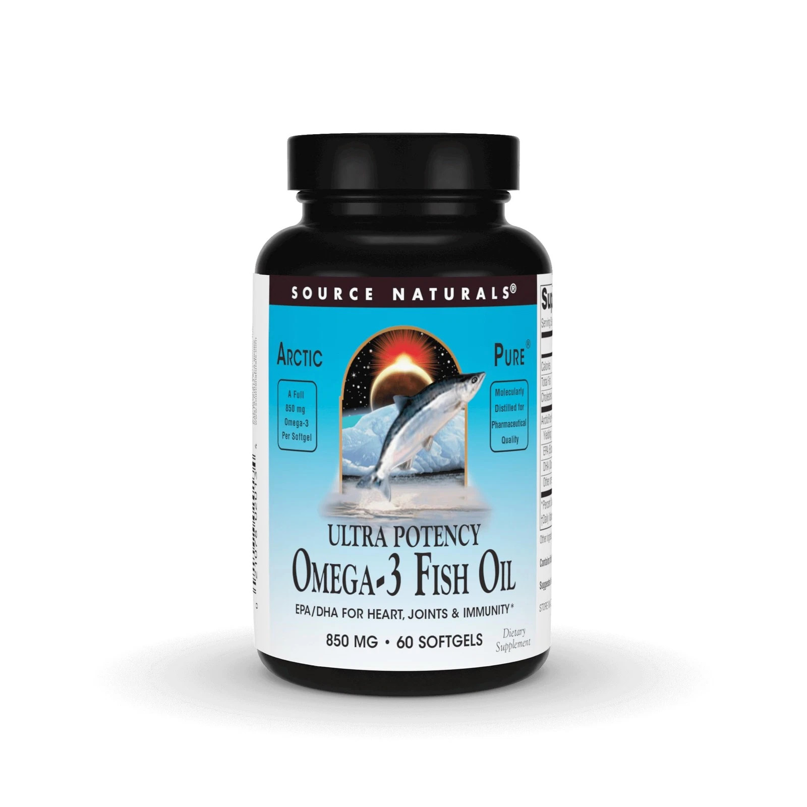 Arcticpure Ultra Potency 850 Mg Omega-3 Fish Oil – 60 Softgels